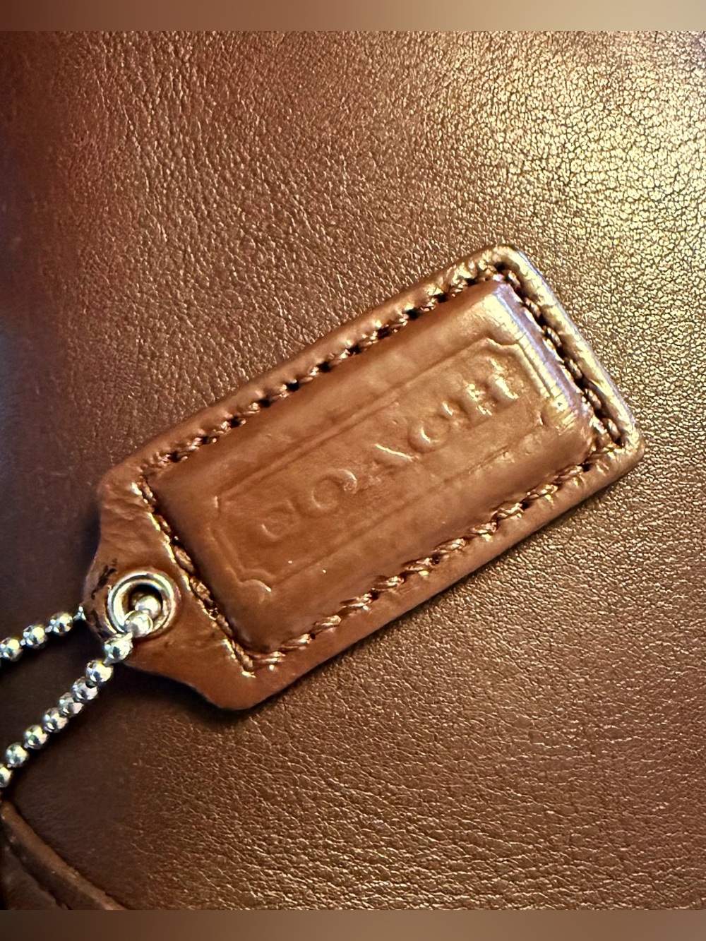 Vintage 1997 Coach Metropolis Zip Bag 9976 – Mahogany Brown Leather Crossbody - Picture 15 of 16